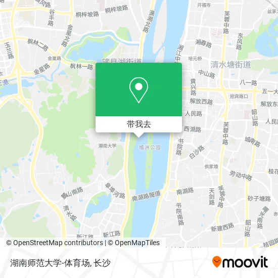 湖南师范大学-体育场地图