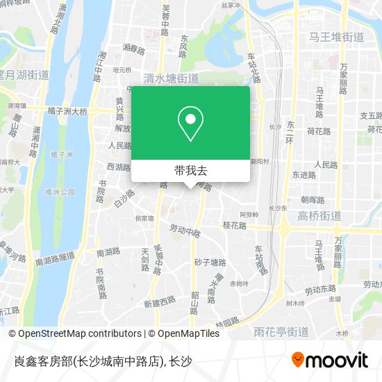 崀鑫客房部(长沙城南中路店)地图