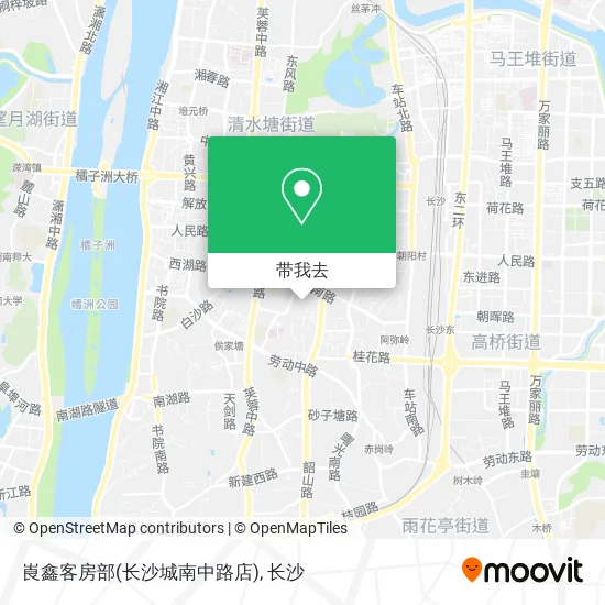 崀鑫客房部(长沙城南中路店)地图