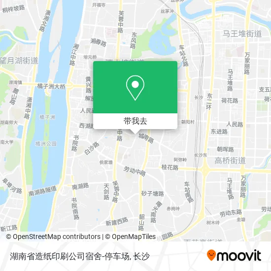湖南省造纸印刷公司宿舍-停车场地图
