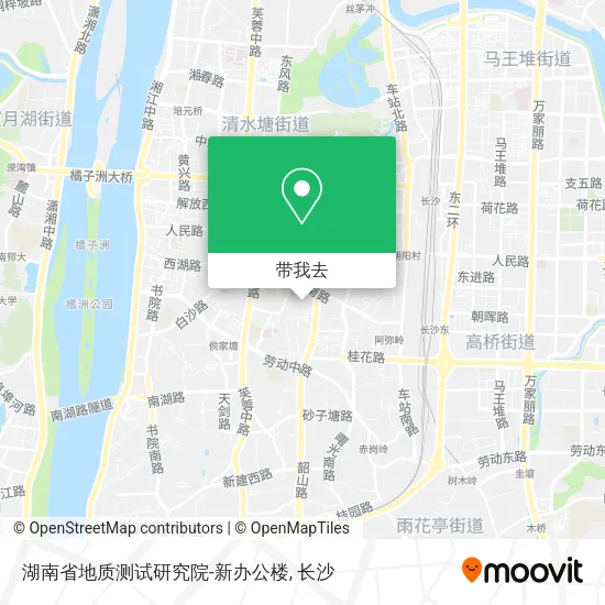 湖南省地质测试研究院-新办公楼地图