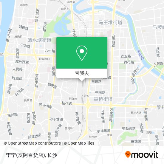 李宁(友阿百货店)地图