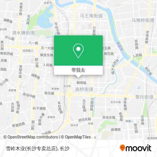 雪岭木业(长沙专卖总店)地图