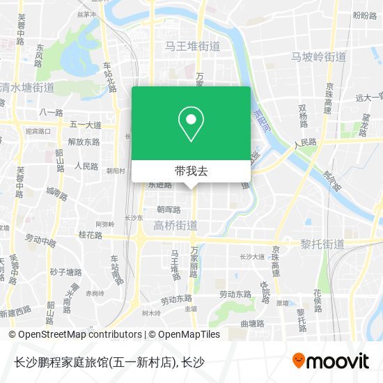 长沙鹏程家庭旅馆(五一新村店)地图
