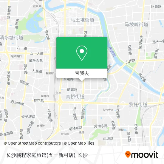 长沙鹏程家庭旅馆(五一新村店)地图