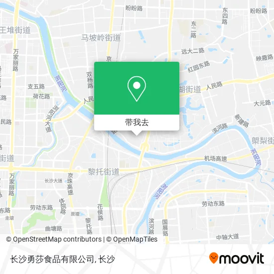长沙勇莎食品有限公司地图