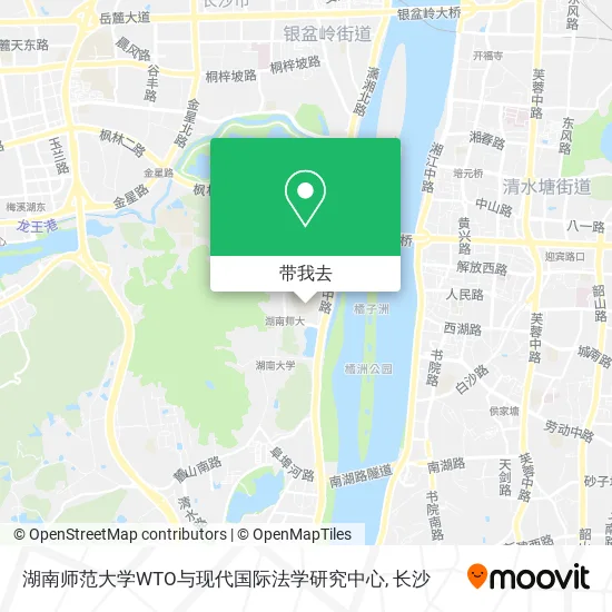 湖南师范大学WTO与现代国际法学研究中心地图