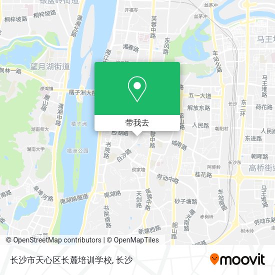 长沙市天心区长麓培训学校地图