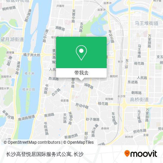 长沙高登悦居国际服务式公寓地图