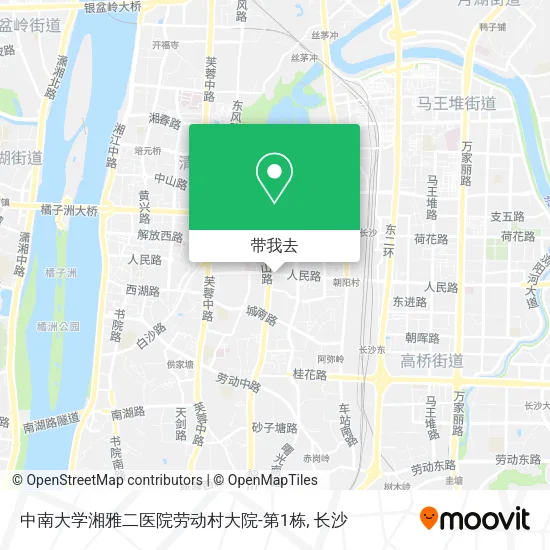 中南大学湘雅二医院劳动村大院-第1栋地图
