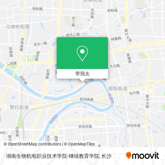 湖南生物机电职业技术学院-继续教育学院地图