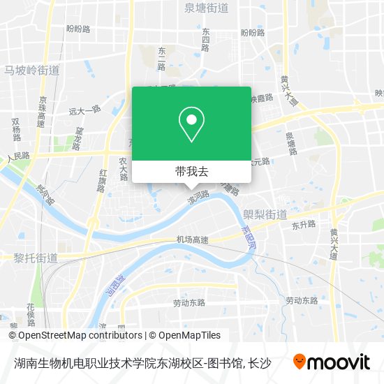 湖南生物机电职业技术学院东湖校区-图书馆地图