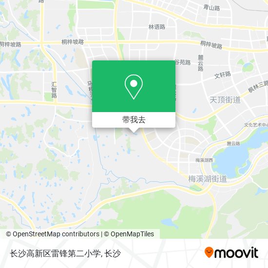 长沙高新区雷锋第二小学地图