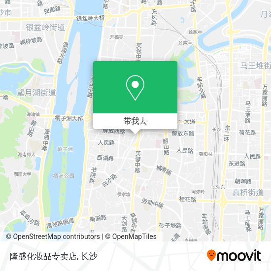 隆盛化妆品专卖店地图