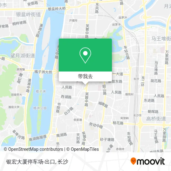 银宏大厦停车场-出口地图