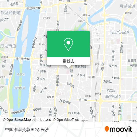 中国湖南芙蓉画院地图