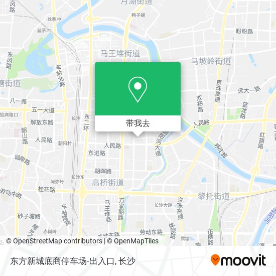 东方新城底商停车场-出入口地图