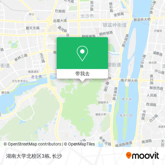 湖南大学北校区3栋地图