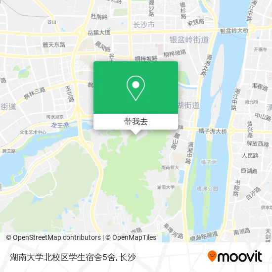 湖南大学北校区学生宿舍5舍地图