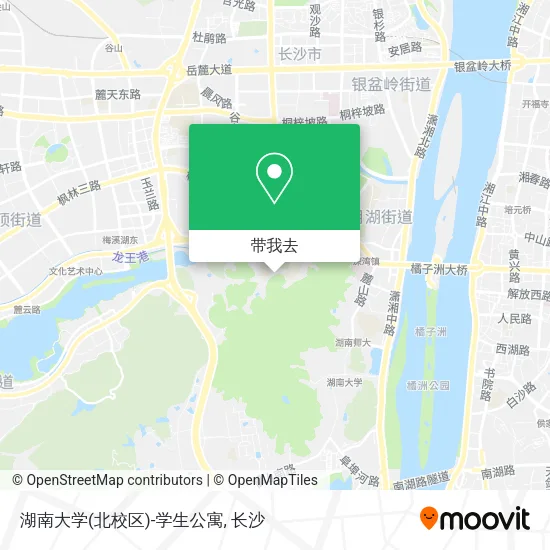 湖南大学(北校区)-学生公寓地图