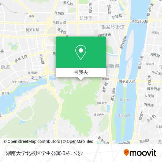 湖南大学北校区学生公寓-B栋地图