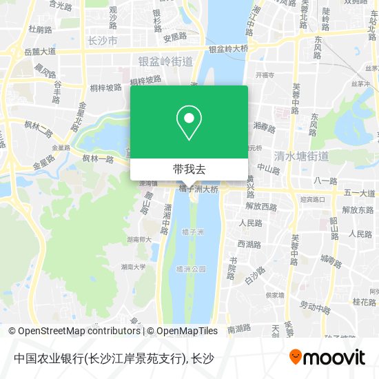 中国农业银行(长沙江岸景苑支行)地图