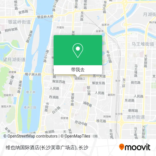 维也纳国际酒店(长沙芙蓉广场店)地图
