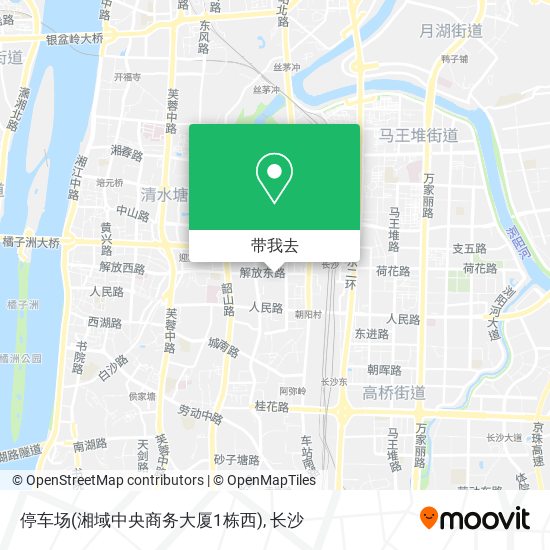 停车场(湘域中央商务大厦1栋西)地图