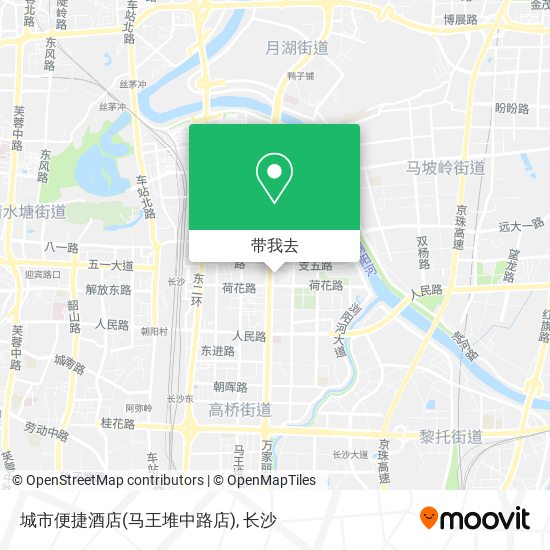 城市便捷酒店(马王堆中路店)地图