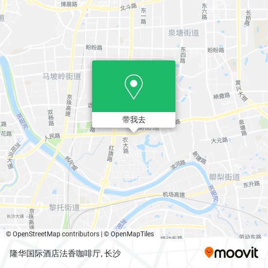 隆华国际酒店法香咖啡厅地图