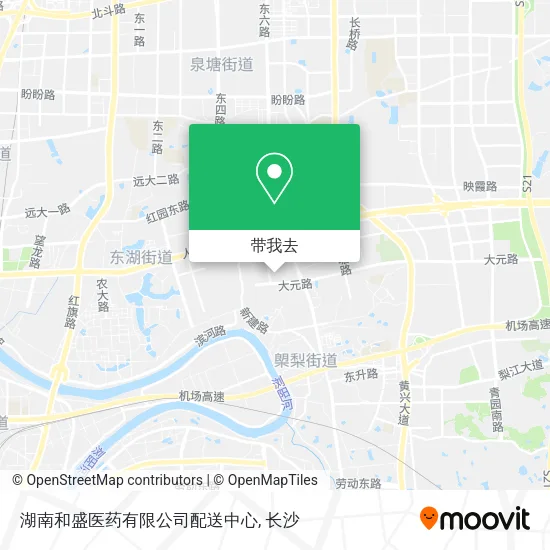 湖南和盛医药有限公司配送中心地图