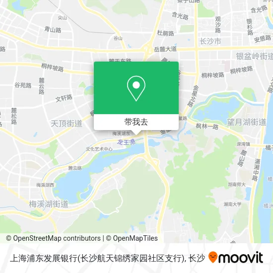 上海浦东发展银行(长沙航天锦绣家园社区支行)地图