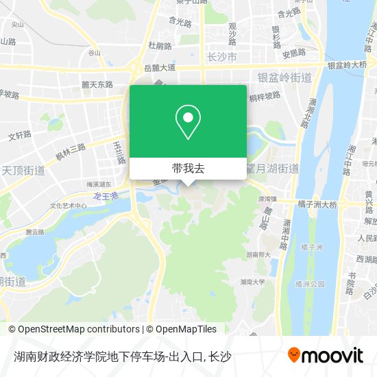 湖南财政经济学院地下停车场-出入口地图