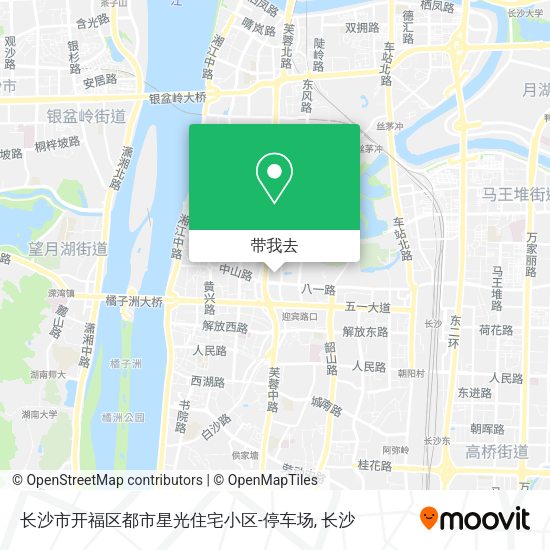 长沙市开福区都市星光住宅小区-停车场地图