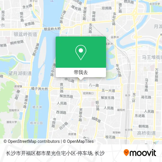 长沙市开福区都市星光住宅小区-停车场地图