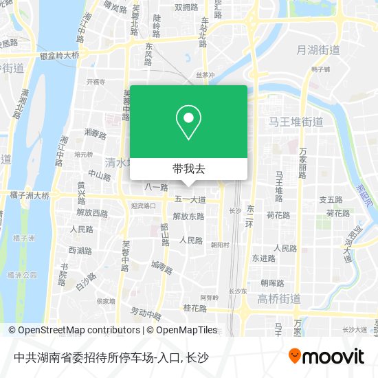中共湖南省委招待所停车场-入口地图