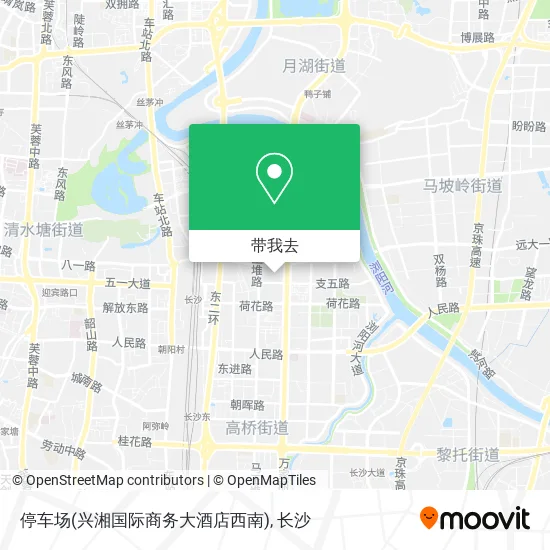 停车场(兴湘国际商务大酒店西南)地图