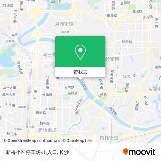 新桥小区停车场-出入口地图