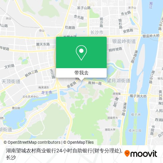 湖南望城农村商业银行24小时自助银行(财专分理处)地图