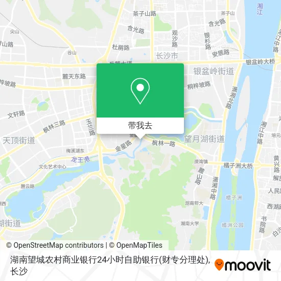 湖南望城农村商业银行24小时自助银行(财专分理处)地图