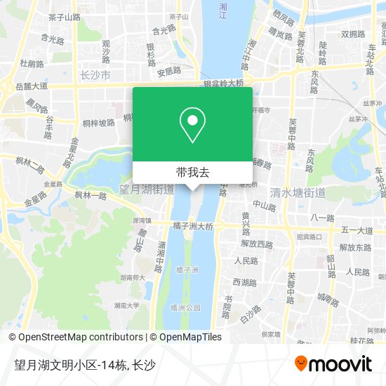 望月湖文明小区-14栋地图