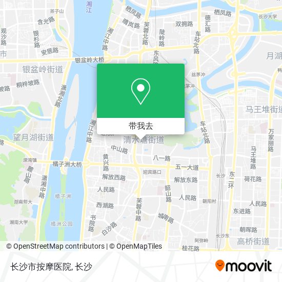 长沙市按摩医院地图