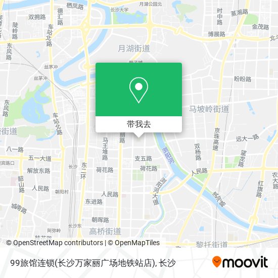 99旅馆连锁(长沙万家丽广场地铁站店)地图