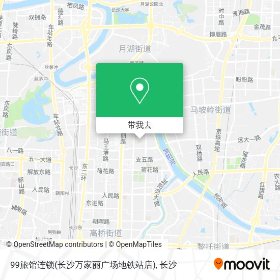 99旅馆连锁(长沙万家丽广场地铁站店)地图