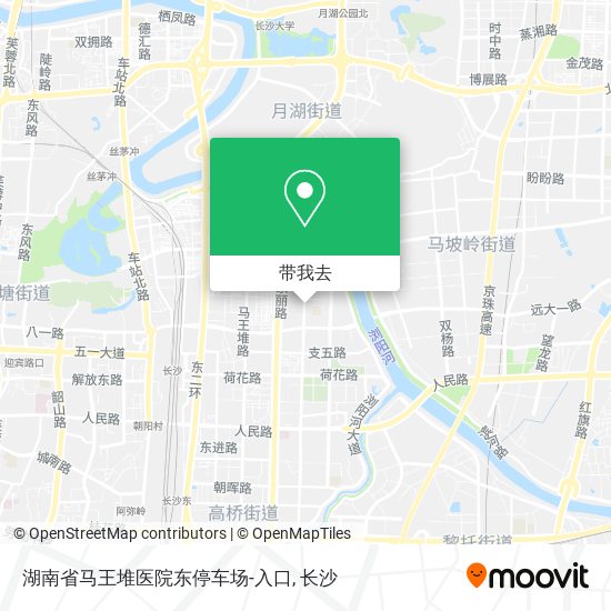 湖南省马王堆医院东停车场-入口地图