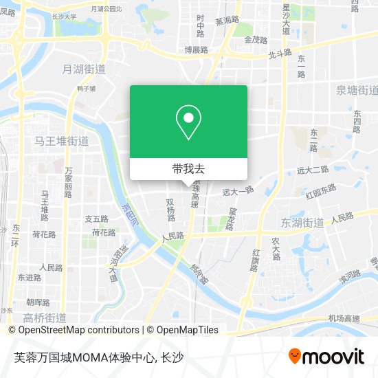 芙蓉万国城MOMA体验中心地图
