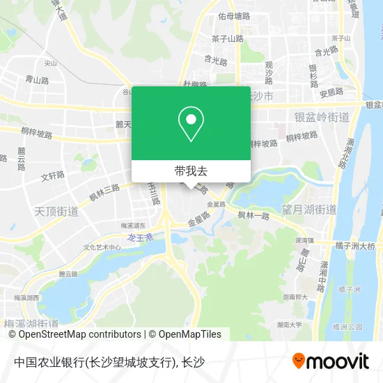 中国农业银行(长沙望城坡支行)地图