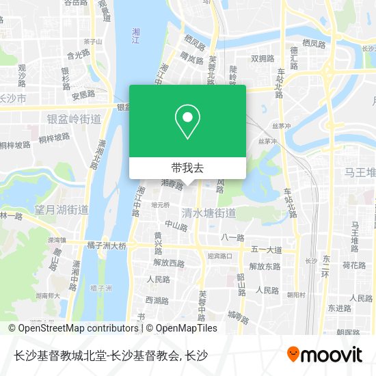 长沙基督教城北堂-长沙基督教会地图