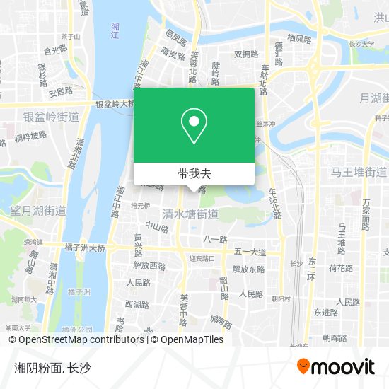 湘阴粉面地图
