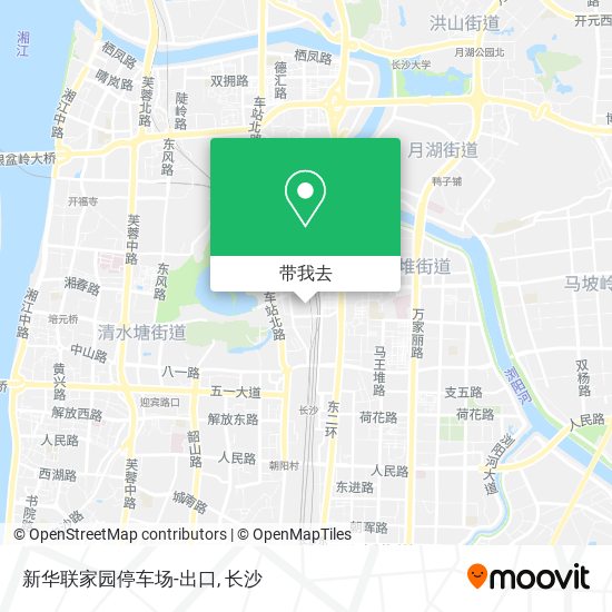 新华联家园停车场-出口地图